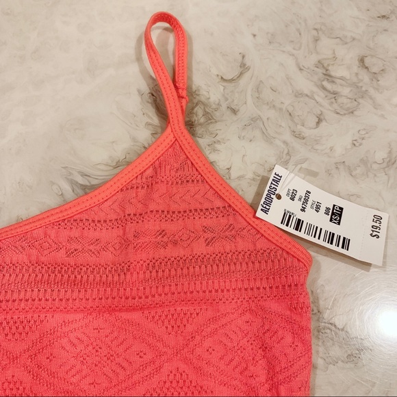 NWT Coral Red Textured Cami (XS) - Picture 4 of 7